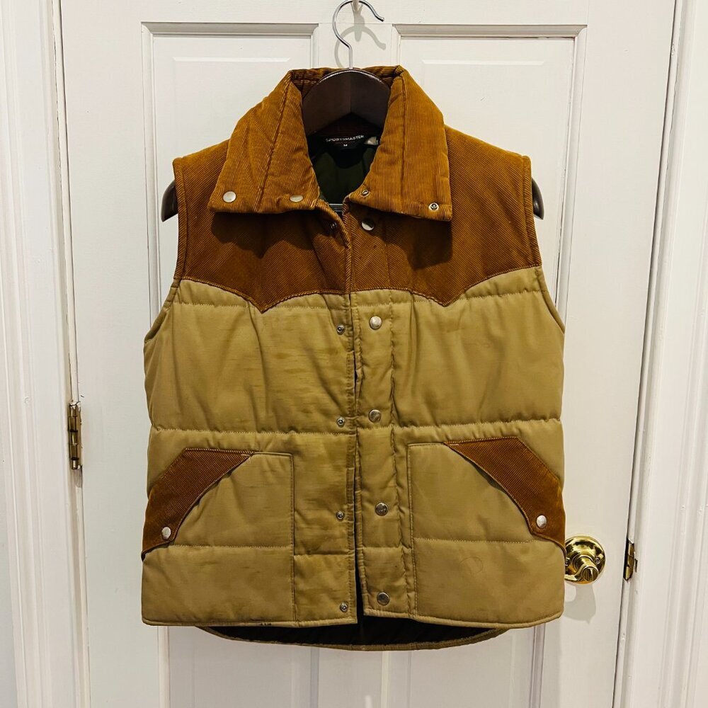 Vintage Corduroy Eestern Distressed Vest Size Medium - Picture 12 of 16